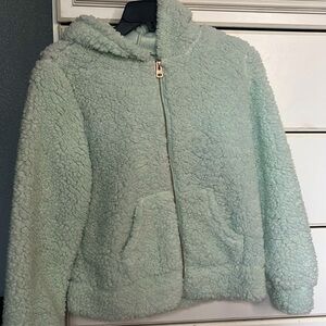 Mint colored daytrip Sherpa jacket
